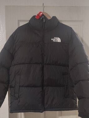 The North Face Black Men's Puffer Jacket with Logo